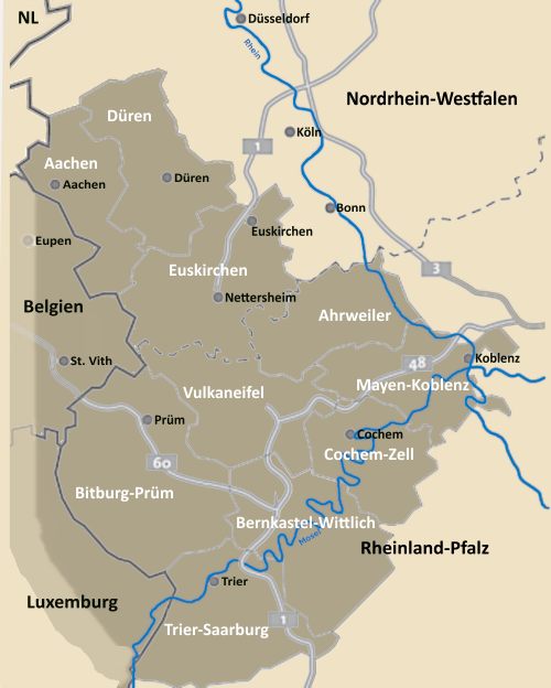 Schematische Karte des Wettbewerbsgebiets